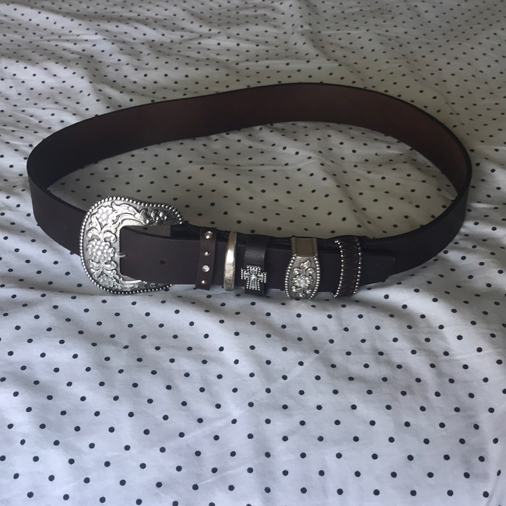 Cowboy leather belt